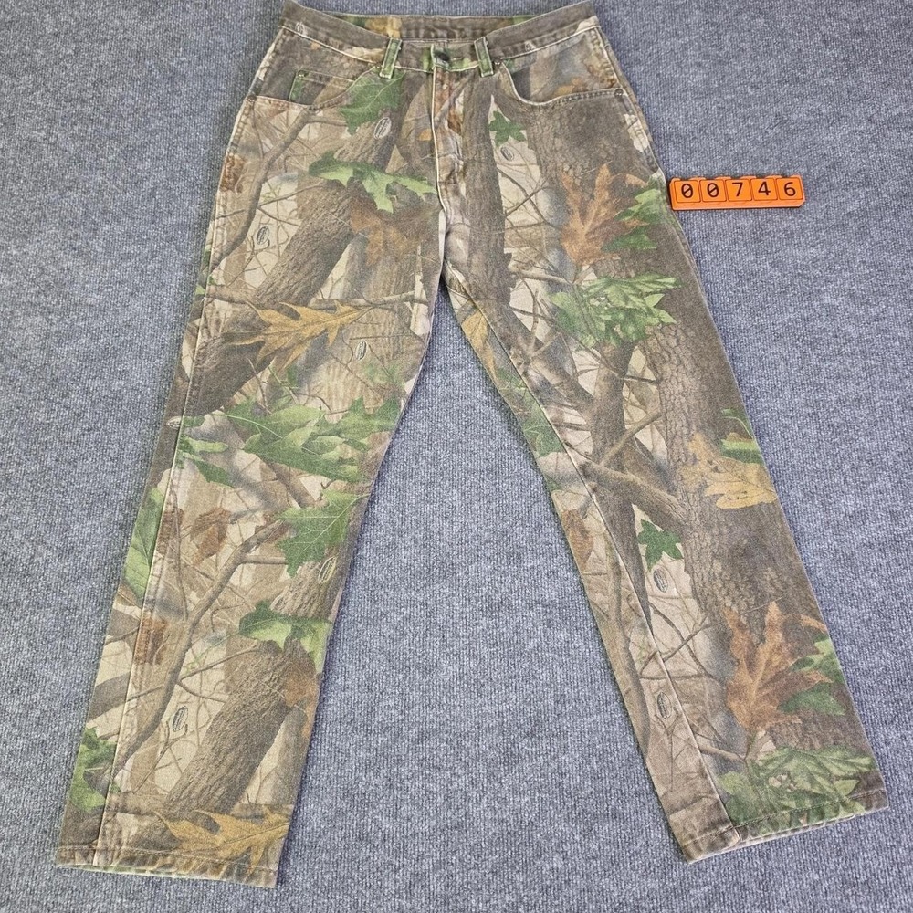 Vintage 90s Realtree Camo Cotton Jeans Realtree Hardwoods ProGear Size 33x30